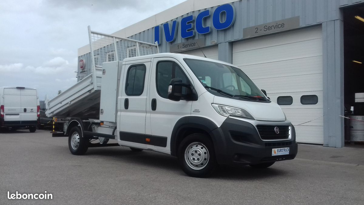 FIAT DUCATO BENNE 7 PLACES COFFRE
